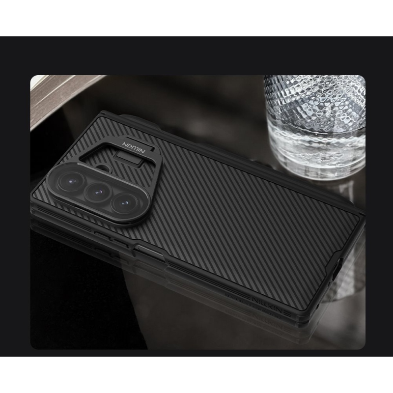 Nillkin CamShield CamShield Prop Pen Slot (átlátszó lencse) hátlap Samsung Galaxy Z Fold 7 Fekete