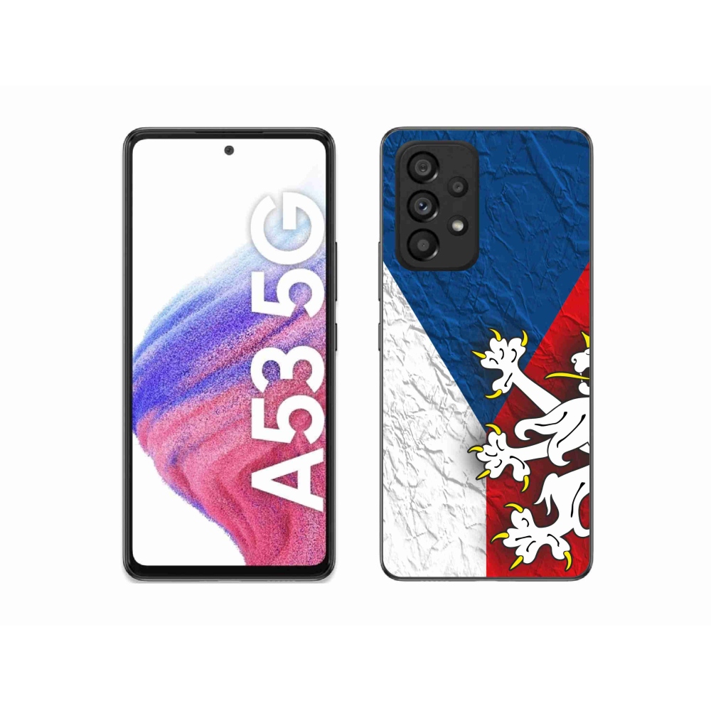 Gél védőhuzat mmCase Samsung Galaxy A53 5G - cseh zászló 1