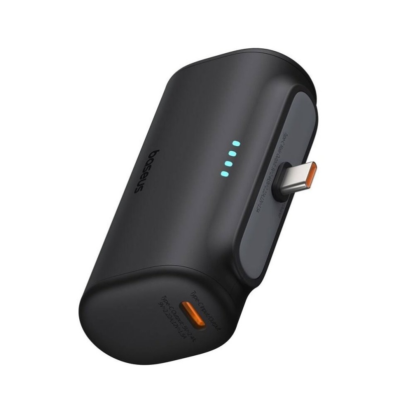 Baseus Compact 20W gyors töltés USB-C Powerbank 5000mAh Cluster fekete