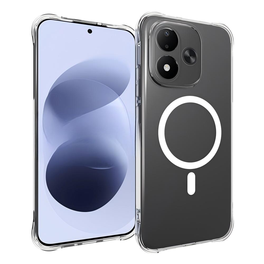 WL2 átlátszó, sarokvédővel ellátott géltok + teljes felületű üveg a Xiaomi Redmi Note 17 4G/5G-hez