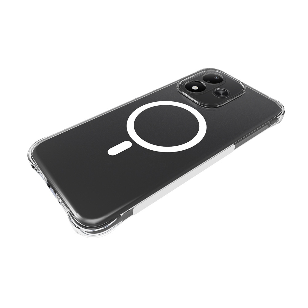 WL2 átlátszó, sarokvédővel ellátott géltok + teljes felületű üveg a Xiaomi Redmi Note 17 4G/5G-hez