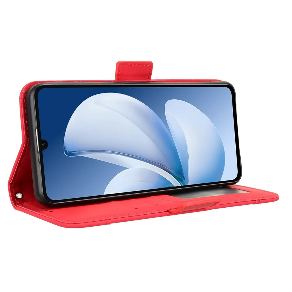 Kártyás könyvtáska Realme Note 70T-hez - piros