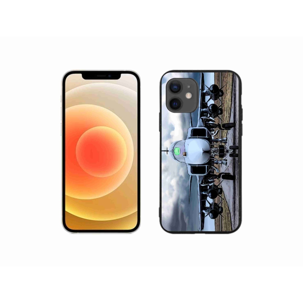 Zselés borítás mmCase iPhone 12 mini készülékhez - katonai repülőgépek