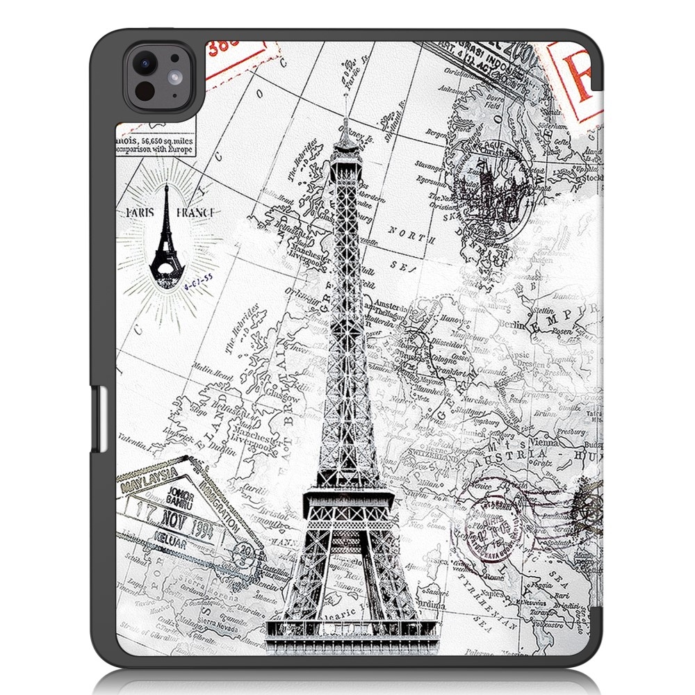 Patte Zárható tok iPad Pro 13 (2024) - Eiffel-torony