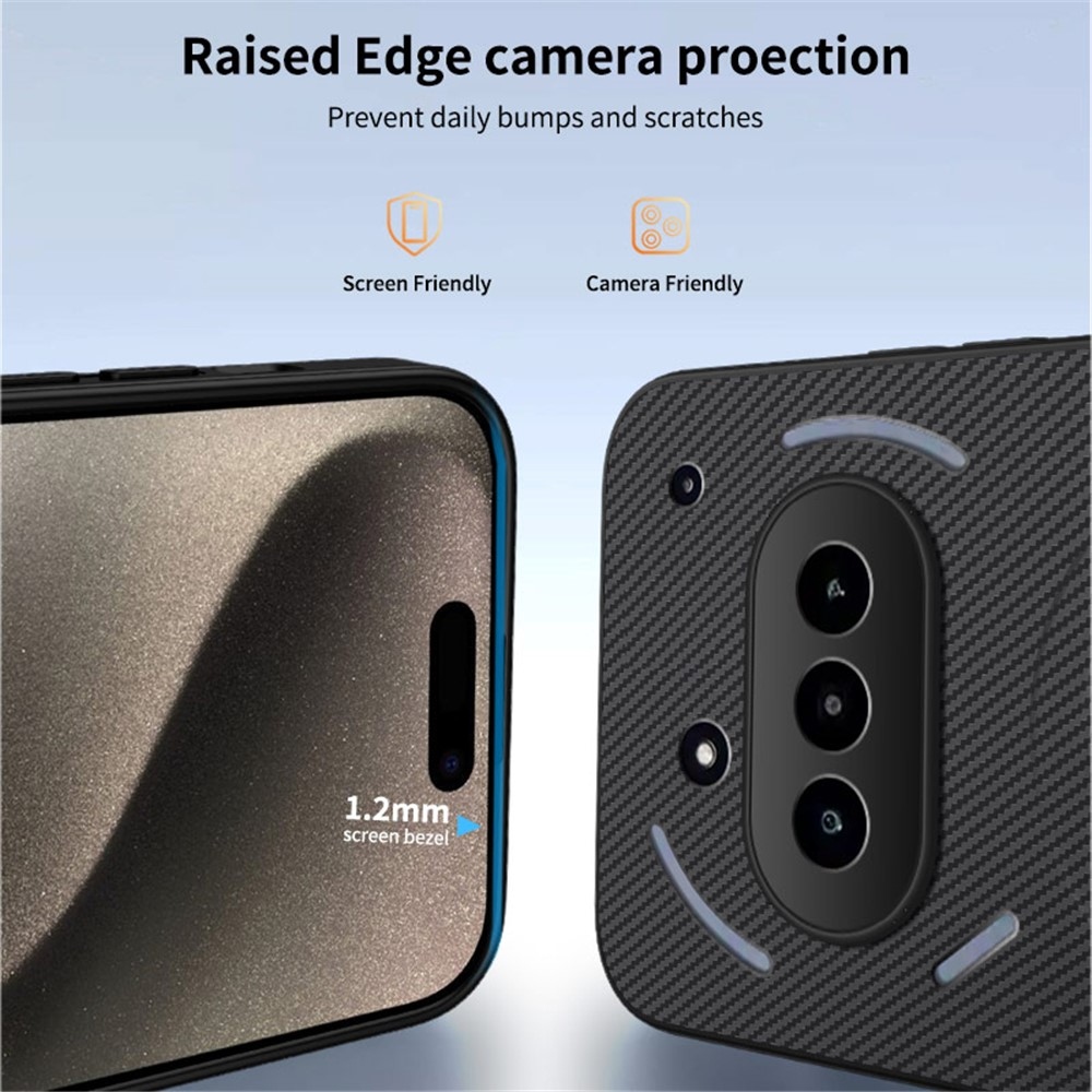 WLF zselés tok fix hátlappal és MagSafe-rel a Nothing Phone-hoz (3a) - fekete