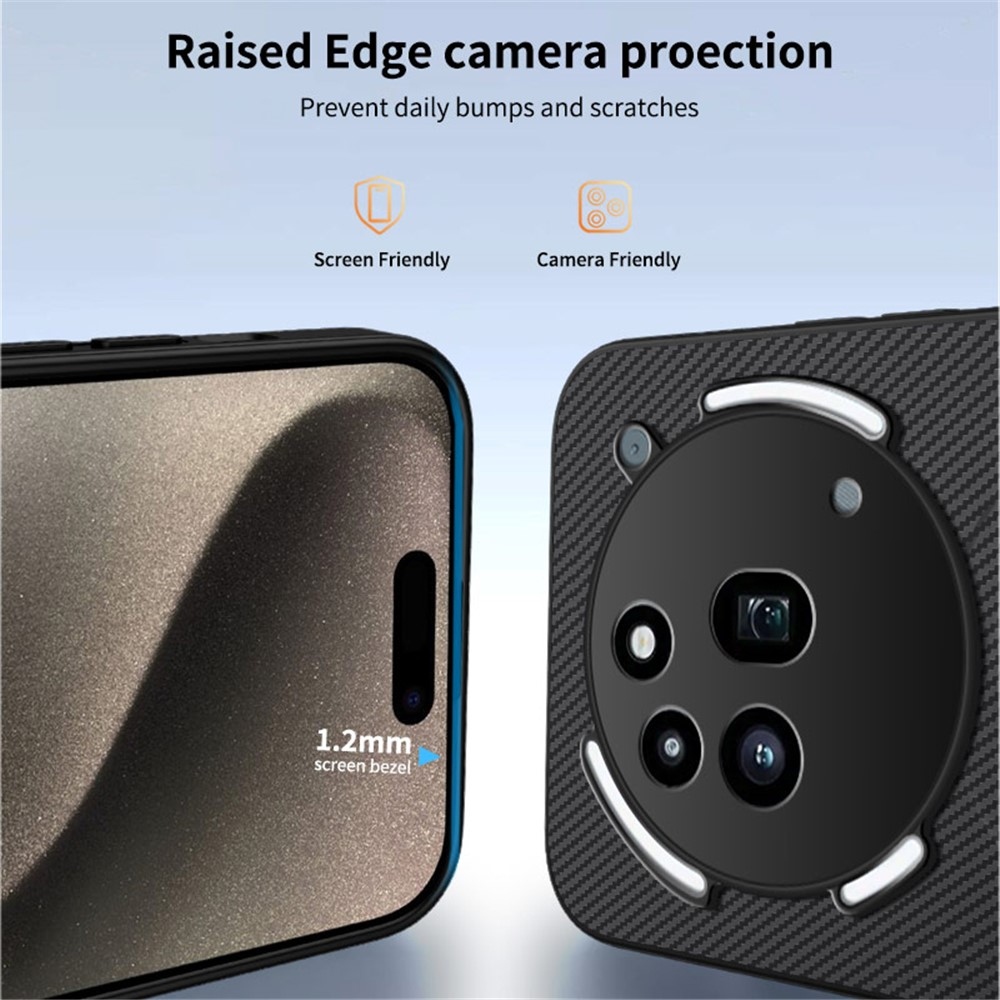 WLF zselés tok szilárd hátlappal és MagSafe funkcióval Nothing Phone (3a) Pro készülékhez - fekete