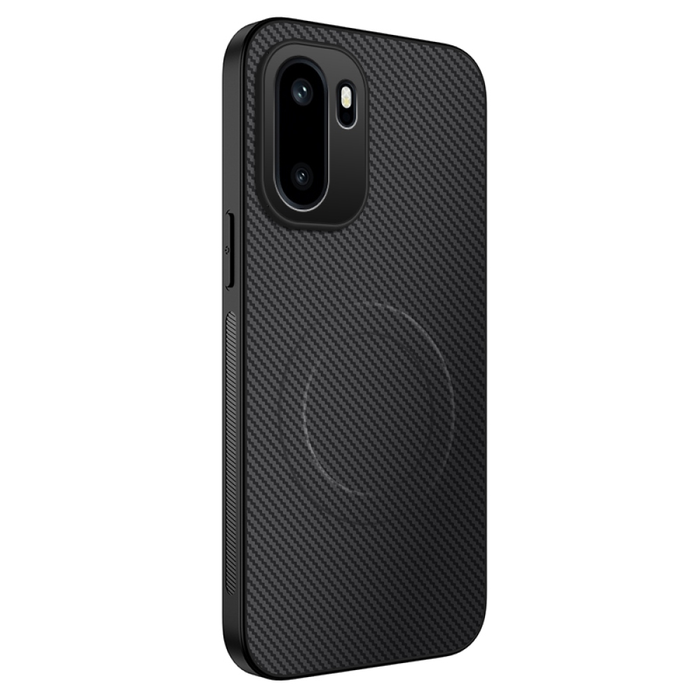 WLF zselés tok fix hátlappal és MagSafe készülékkel OnePlus 15R 5G számára - fekete