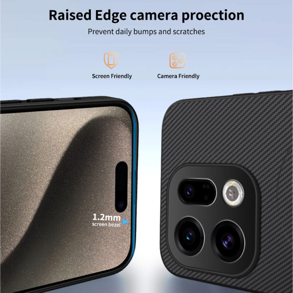 WLF zselés tok fix hátlappal és MagSafe készülékkel Oppo Find X9 5G számára - fekete