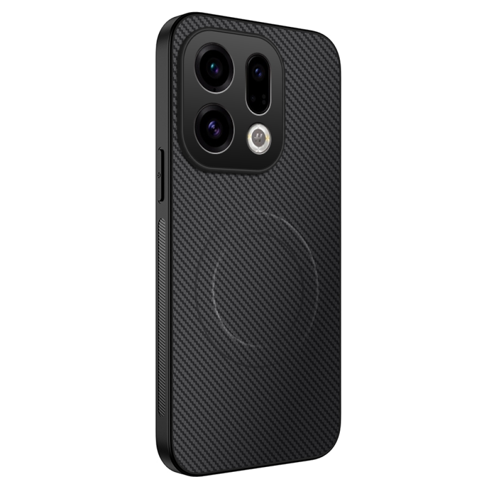 WLF zselés tok fix hátlappal és MagSafe készülékkel Oppo Find X9 5G számára - fekete