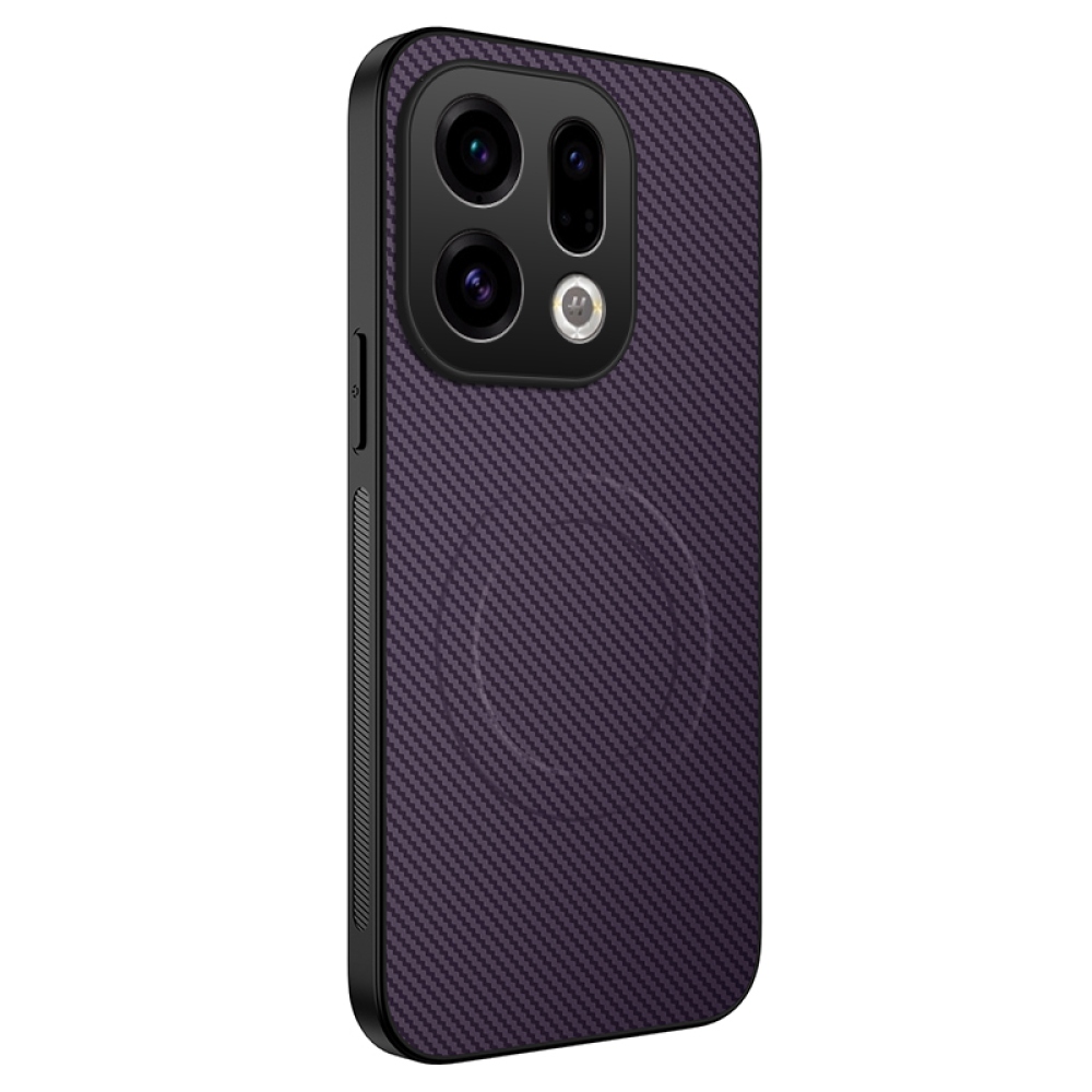 WLF zselés tok fix hátlappal és MagSafe az Oppo Find X9 5G számára - lila