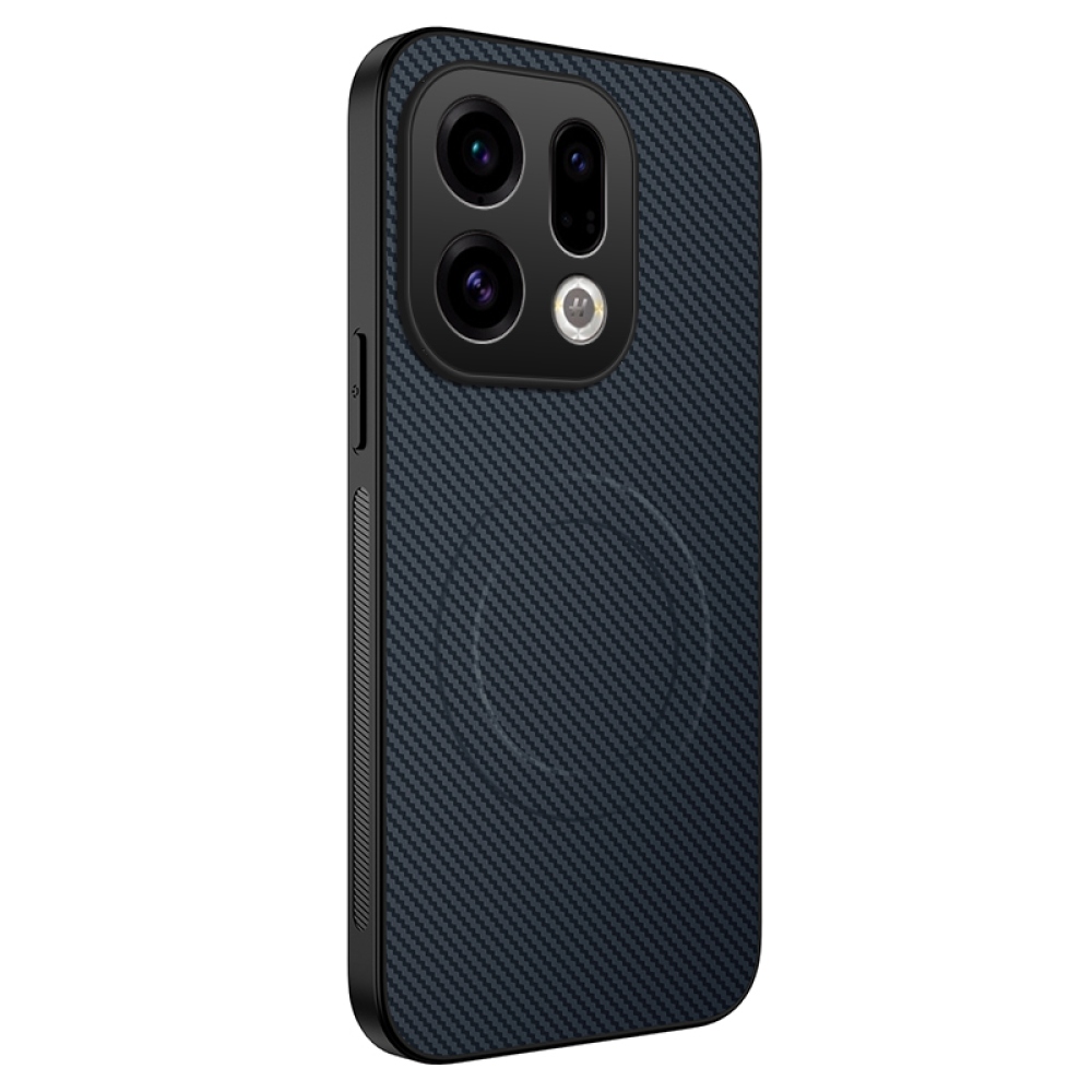 WLF zselés tok szilárd hátlappal és MagSafe az Oppo Find X9 5G számára - sötétkék