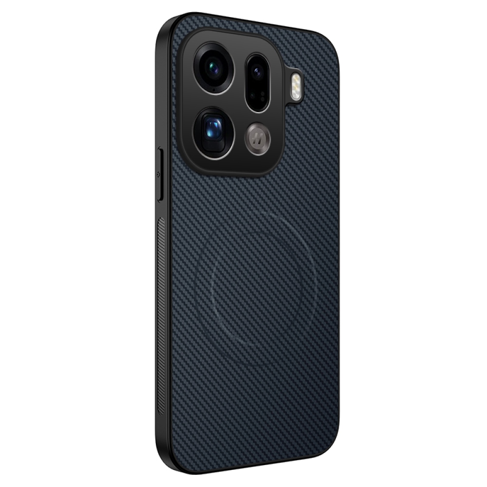 WLF zselés tok szilárd hátlappal és MagSafe készülékkel az Oppo Find X9 Pro 5G készülékhez - sötétkék