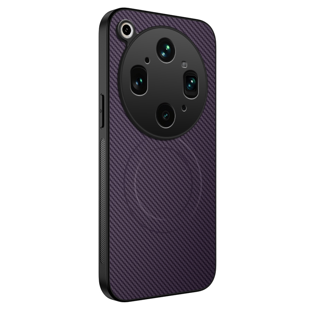 WLF zselés tok fix hátlappal és MagSafe az Oppo Find X9 Ultra 5G számára - lila