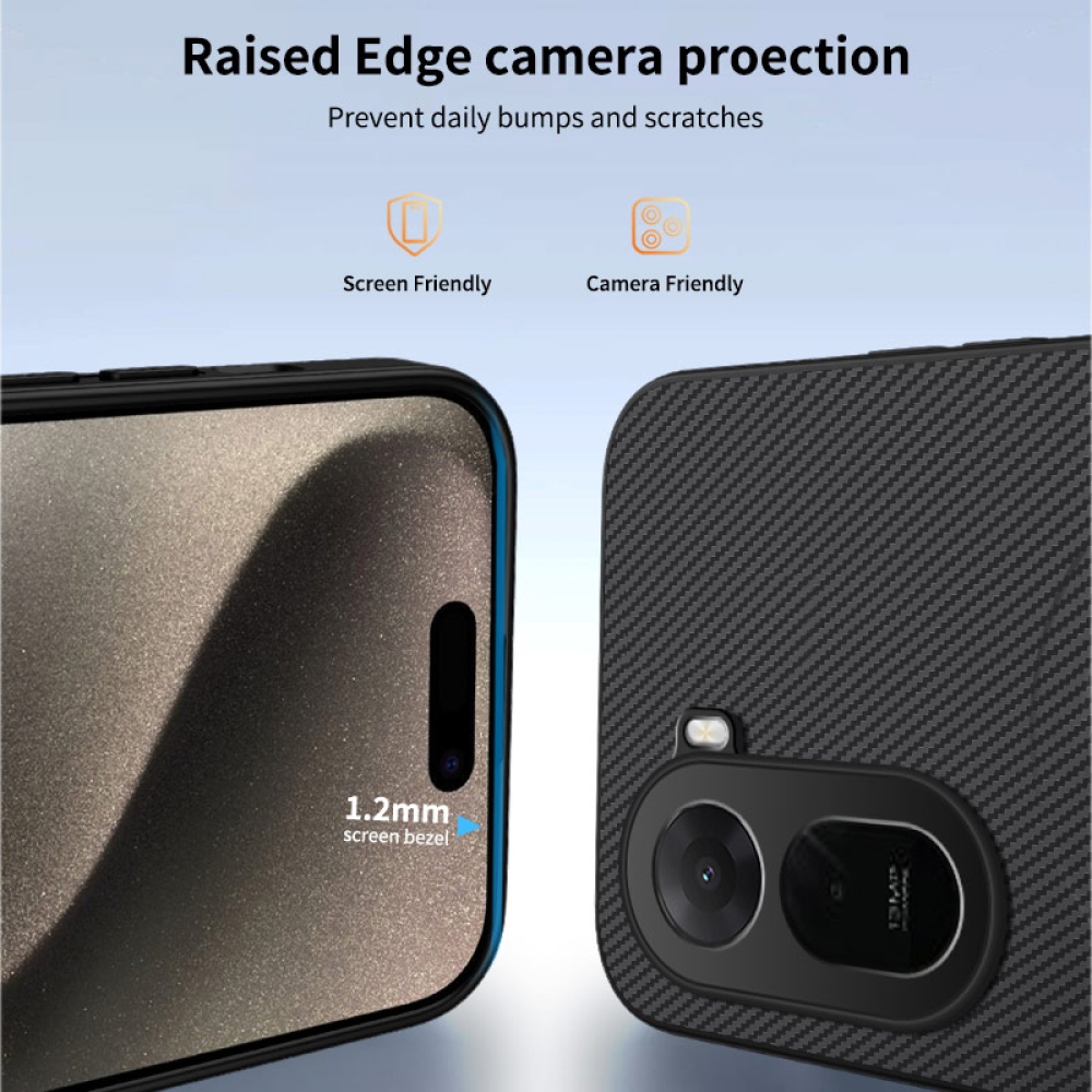 WLF zselés tok fix hátlappal és MagSafe a Xiaomi Redmi A7 Pro készülékre - fekete