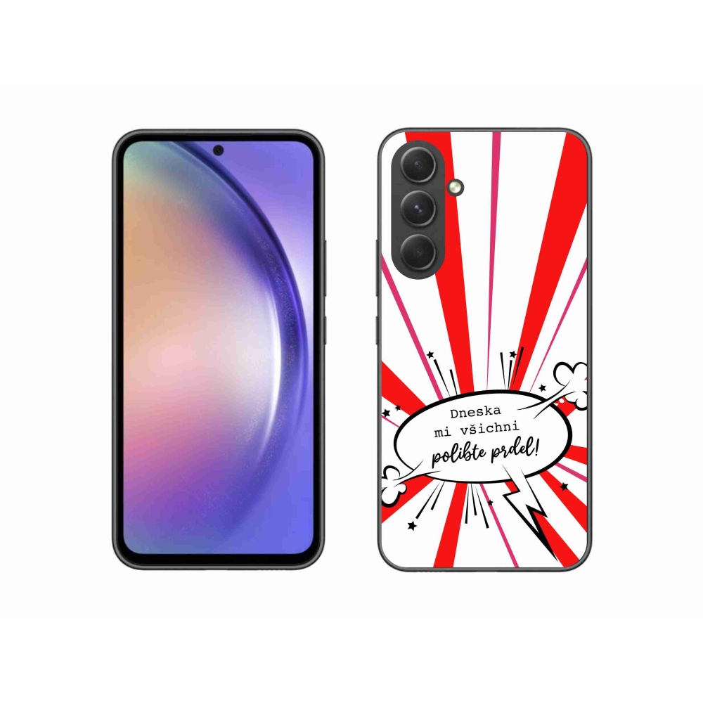 Gél borító mmCase Samsung Galaxy A54 5G - vicces szöveg 15 fehér háttérrel