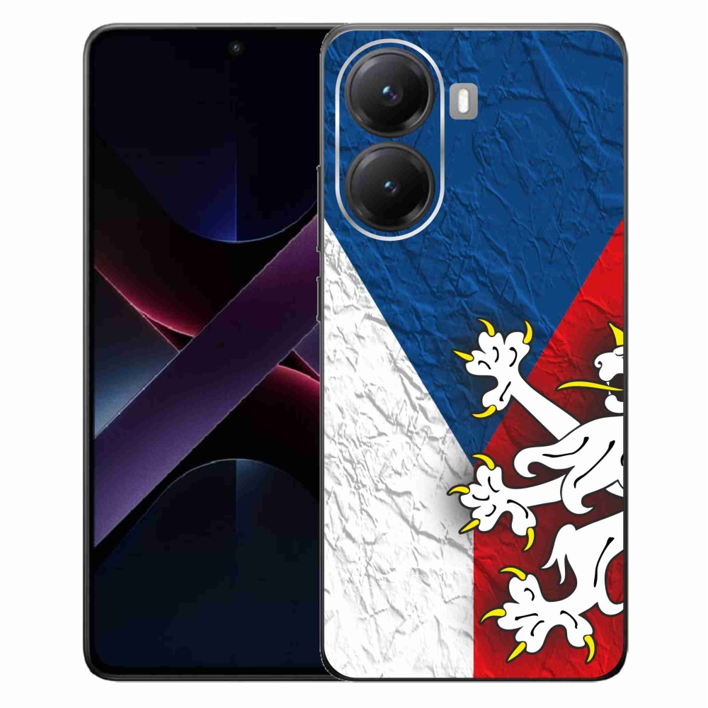 Gél borítás mmCase a Xiaomi Poco X7 Pro 5G számára - cseh zászló 1
