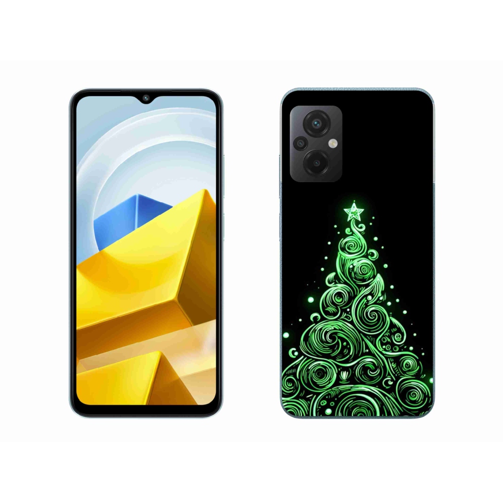 Gél borítás mmCase a Xiaomi Poco M5 4G-hez - neon karácsonyfa 3