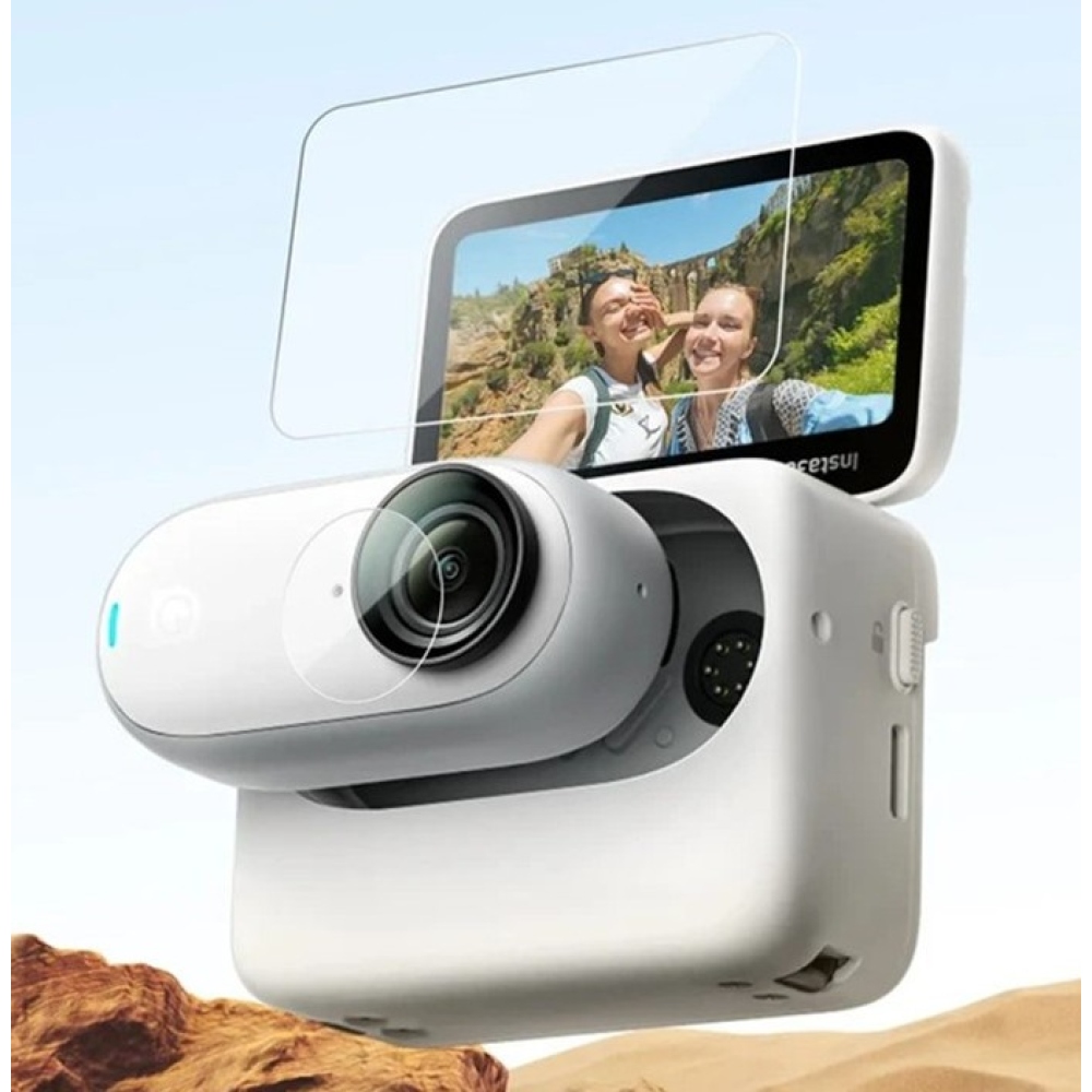 2 db edzett üveg kijelzőhöz és lencséhez Insta360 GO 3S készülékhez