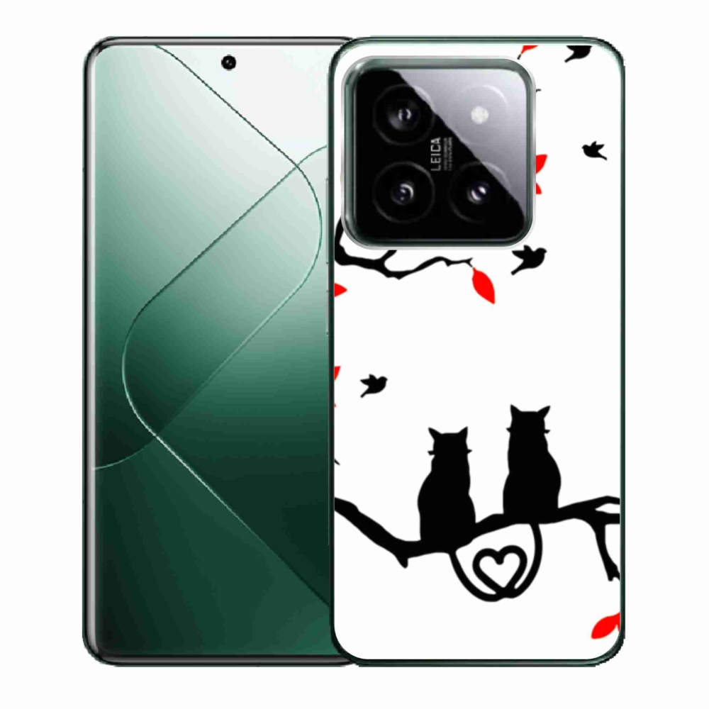 Gél borító mmCase a Xiaomi 14-hez - macska szeretet