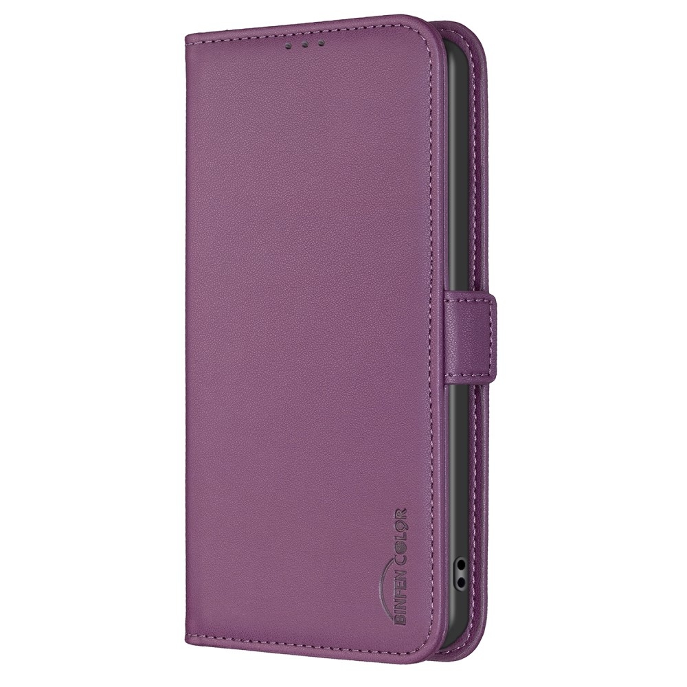 BNF könyvtáska Samsung Galaxy S24 FE készülékhez - sötétlila