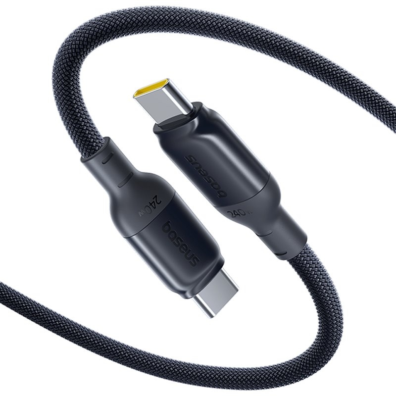 Baseus PicoGo Gyors töltő adatkábel USB-C - USB-C 240W 1m Cosmic Black