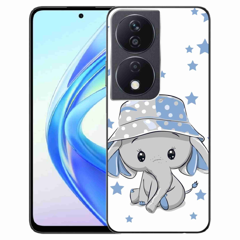 Zselés borítás mmCase a Honor X7b/Honor 90 Smart készülékhez - kék elefánt