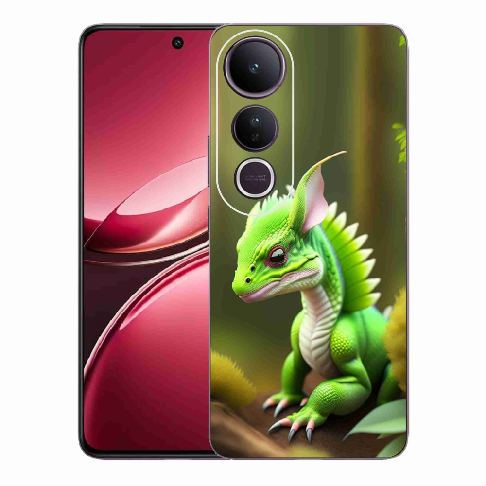 Gél borítás mmCase a Vivo V50 Lite 4G/5G-re - zöld sárkány