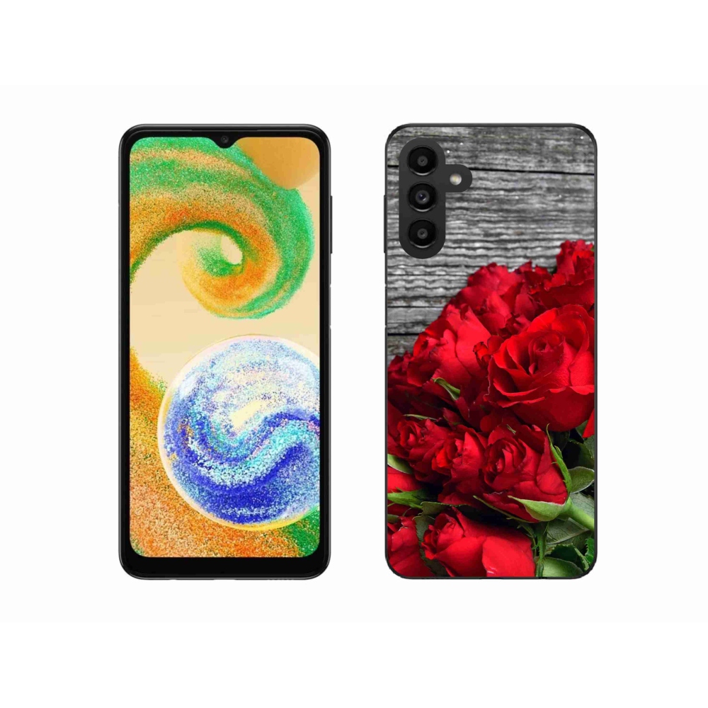 Zselés borítás mmCase Samsung Galaxy A04s (164.7x76.7x9.1mm) - piros rózsa