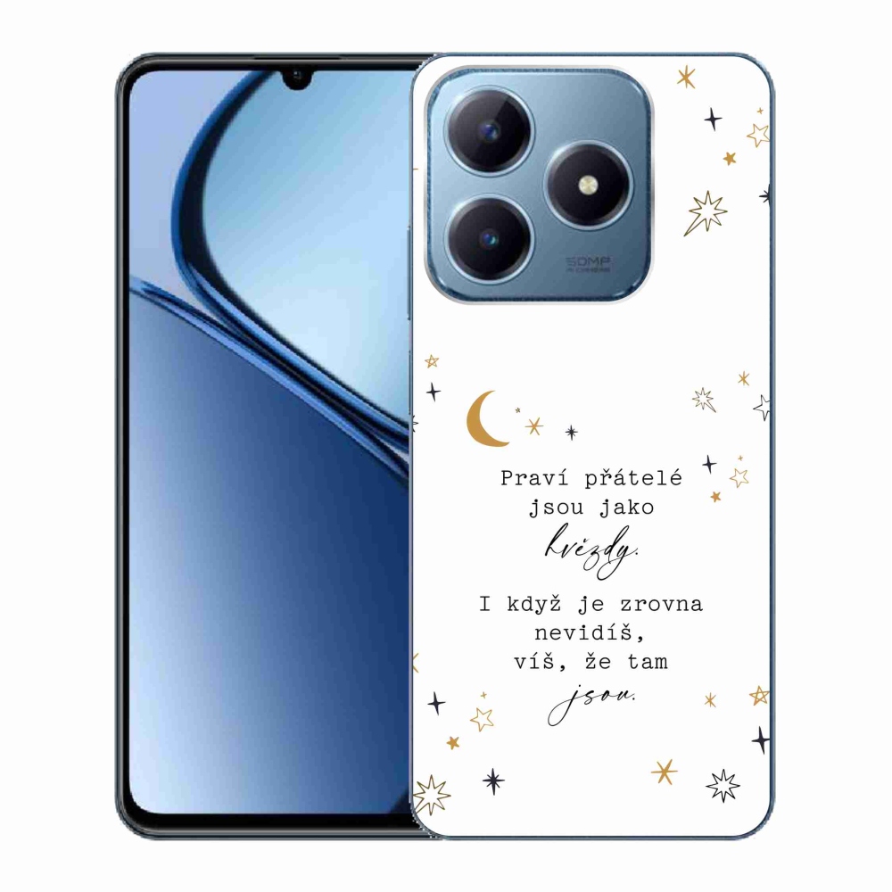 Gél borító mmCase a Realme C63 készülékhez - idézem 6 fehér háttér