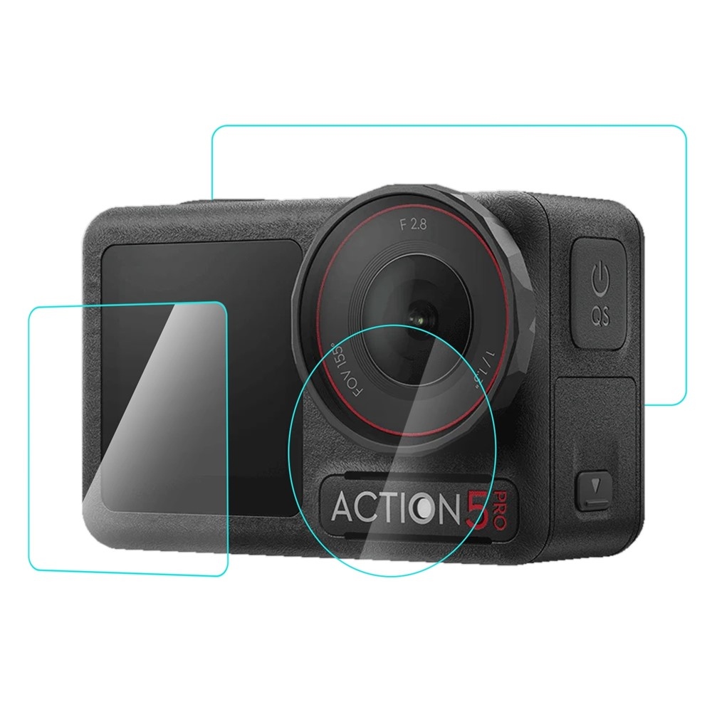 PULUZ edzett üveg szett DJI Osmo Action 5 Pro-hoz