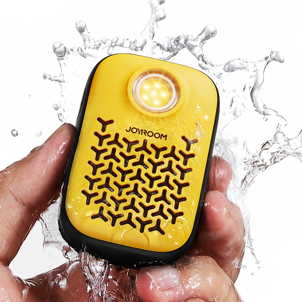 Joyroom Maya JR-MS03 hordozható Bluetooth hangszóró zseblámpával - sárga
