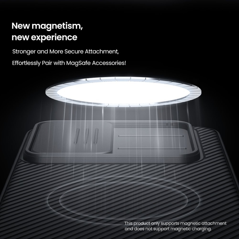 Nillkin CamShield PRO mágneses hátlap Samsung Galaxy A57 Fekete