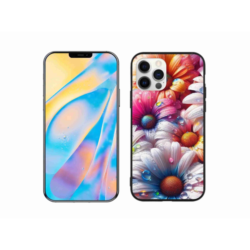 Gél borítás mmCase iPhone 12 készülékhez - színes százszorszépek