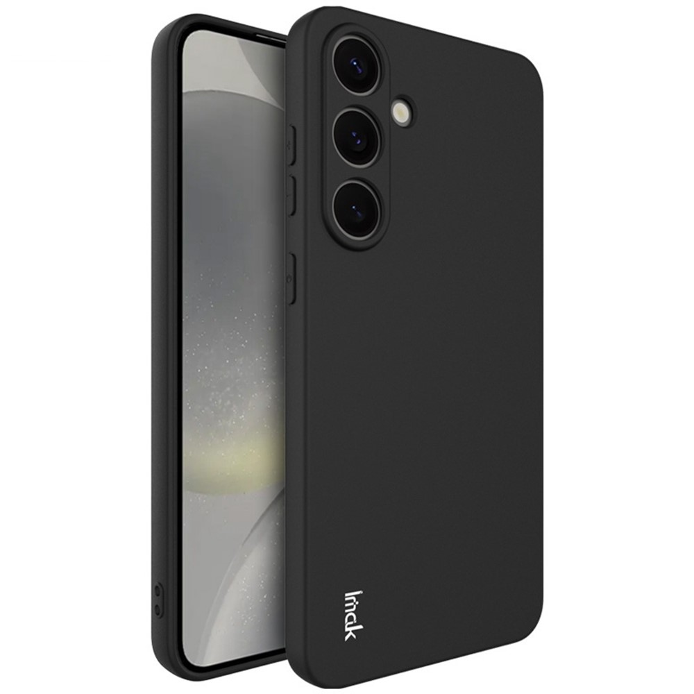 IMK matt zselés tok Samsung Galaxy S25+ készülékhez - fekete