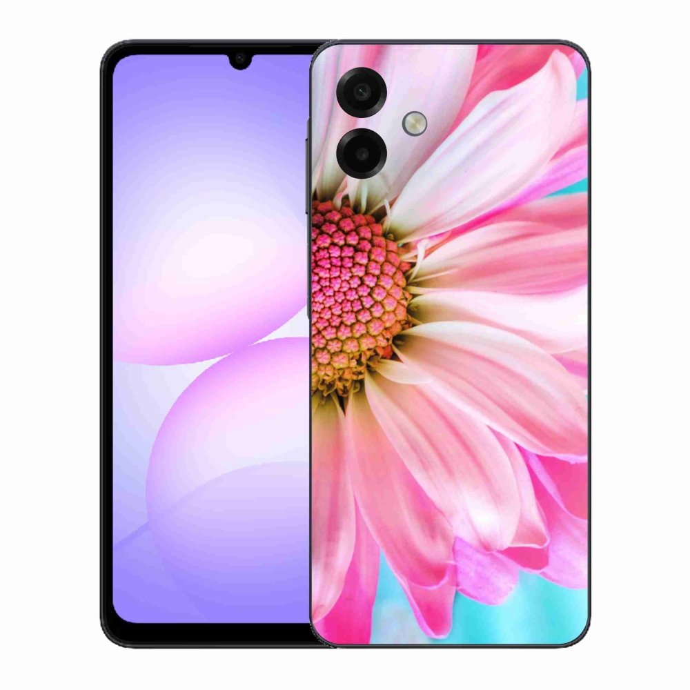 Gél borítás mmCase Samsung Galaxy A07 4G - rózsaszín virág