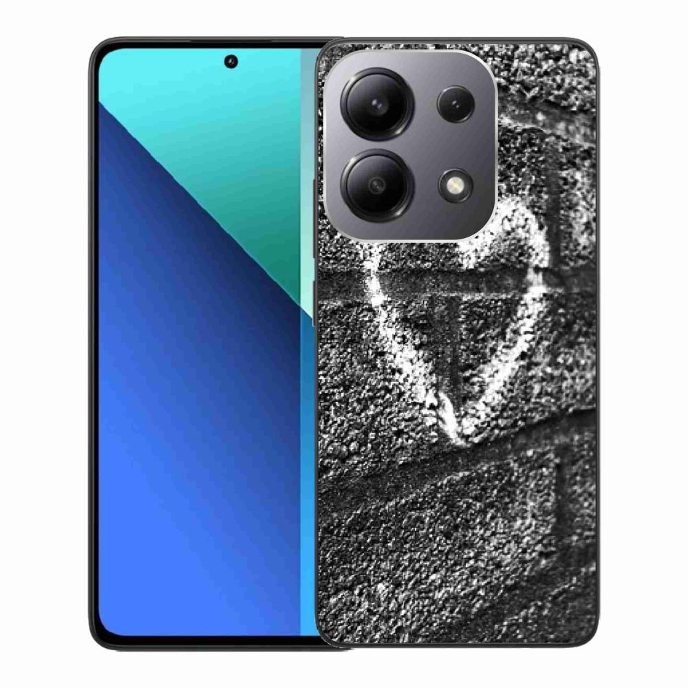 Gél borítás mmCase a Xiaomi Redmi Note 13-hoz - szív a falon