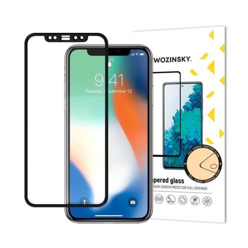 Wozinsky teljes képernyős edzett üveg iPhone 12 mini készülékhez - fekete