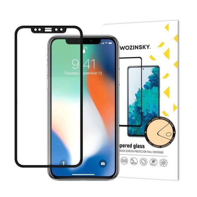 Wozinsky teljes képernyős edzett üveg iPhone XR/iPhone 11 készülékhez - fekete
