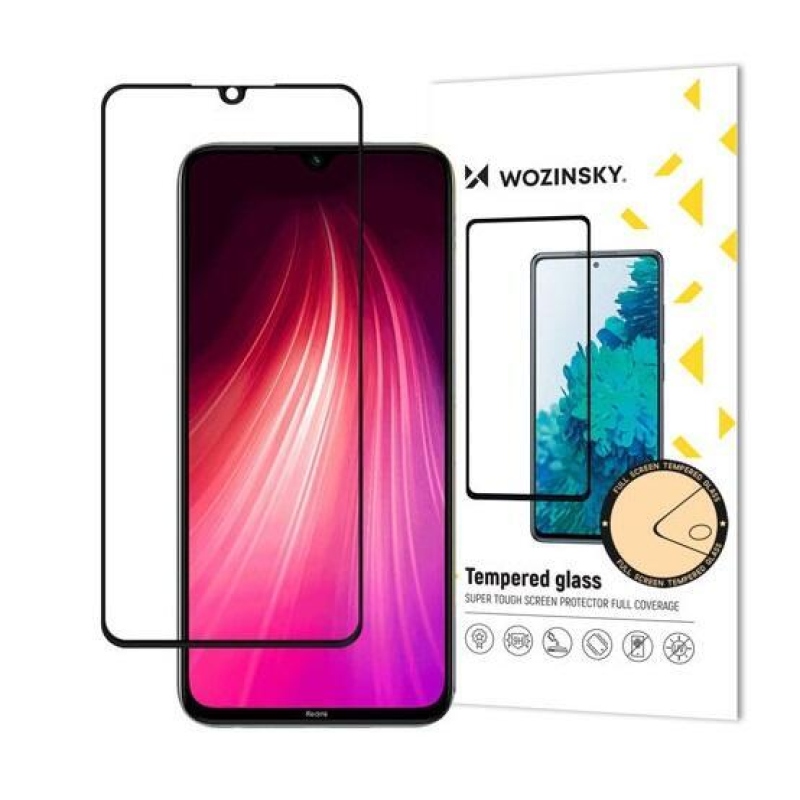 Wozinsky teljes képernyő edzett üveg Xiaomi Redmi 9C - fekete