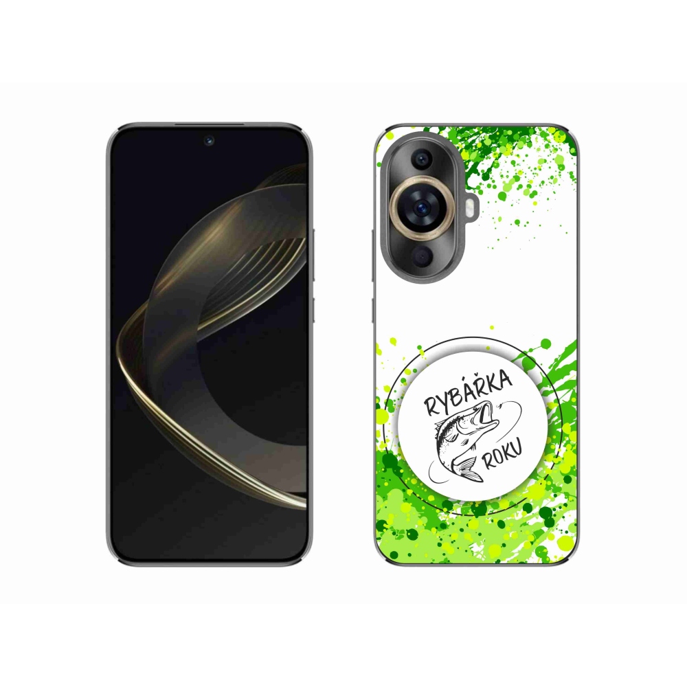 Gél borító mmCase a Huawei Nova 11-en - az év horgásza fehér háttérrel