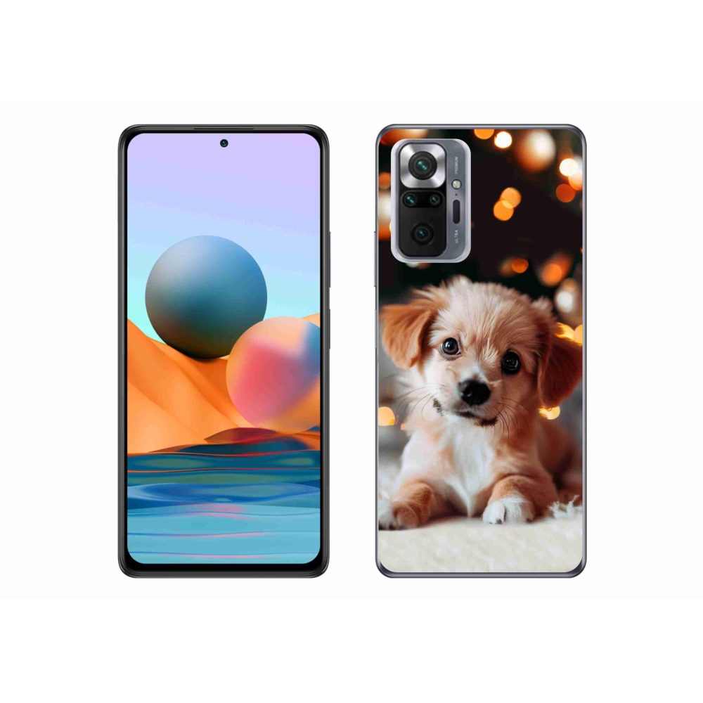 Gél borítás mmCase a Xiaomi Redmi Note 10 Pro számára - kölyökkutyakék