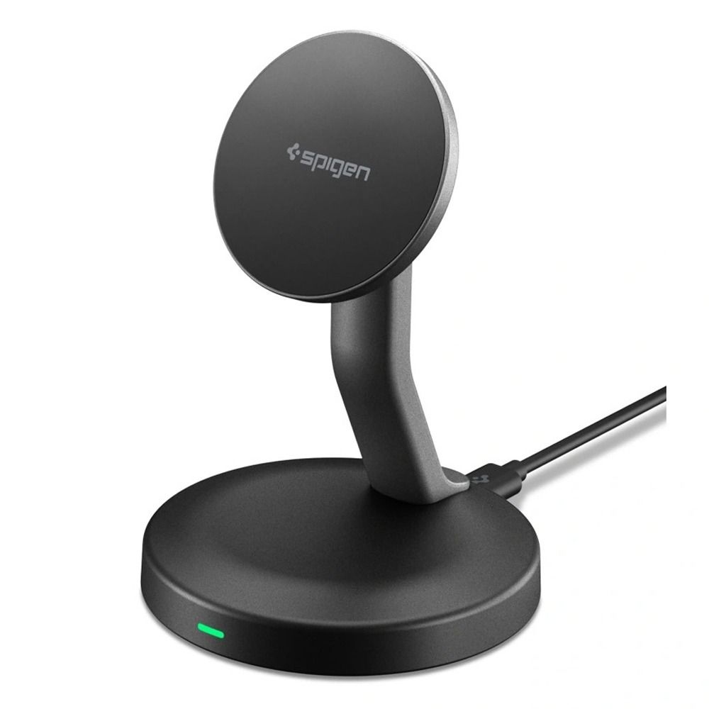 Spigen EF151MS MagSafe 15W mágneses vezeték nélküli töltő - fekete