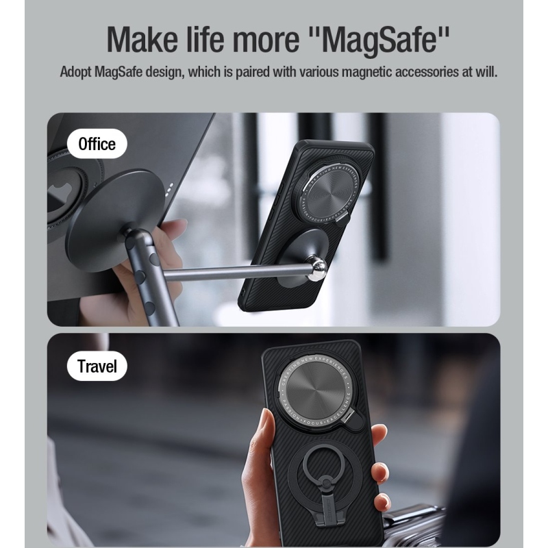 Nillkin CamShield Prop mágneses hátlap Xiaomi 15 Ultra Fekete