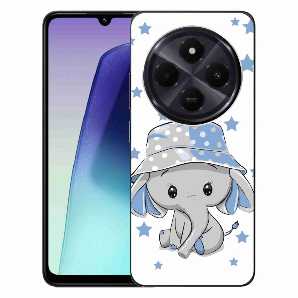 Gél borítás mmCase a Xiaomi Redmi 14C/Poco C75-hez - kék elefánt