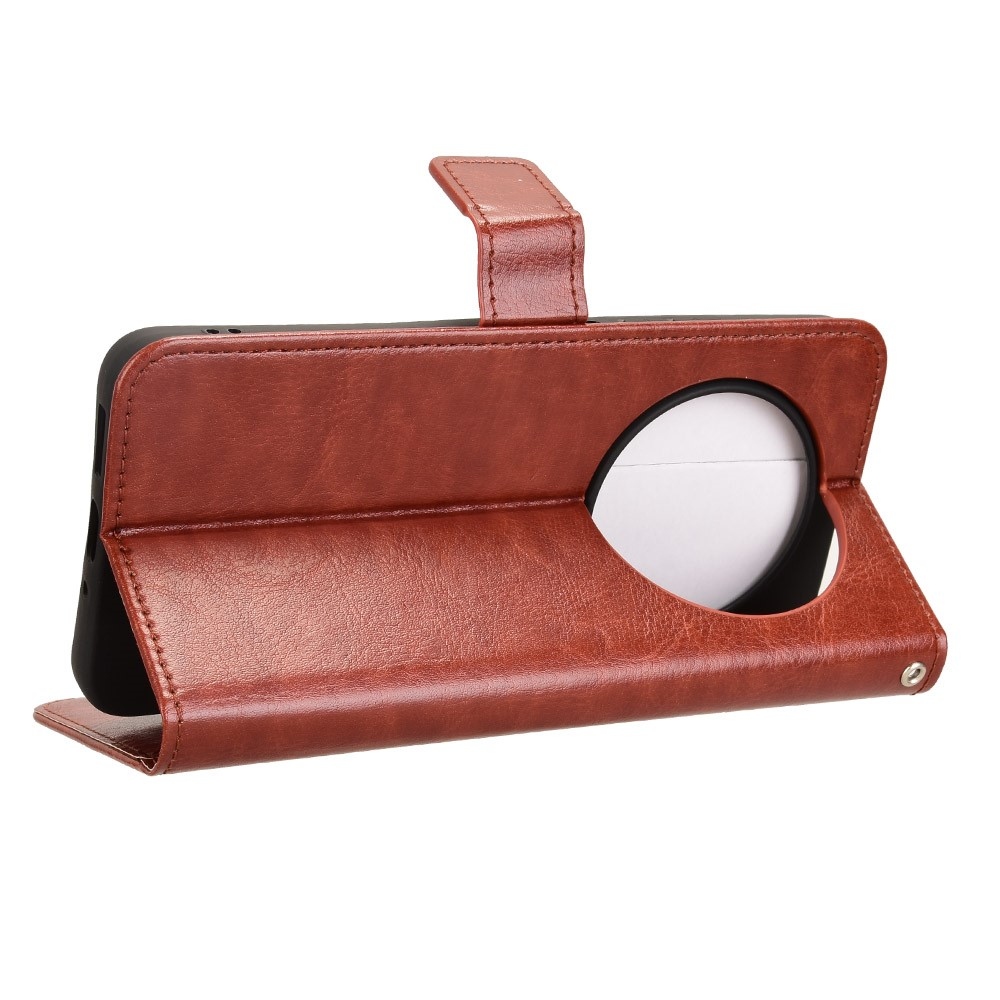 Őrült könyv tok Xiaomi Redmi 14C/Poco C75-hez - barna színben