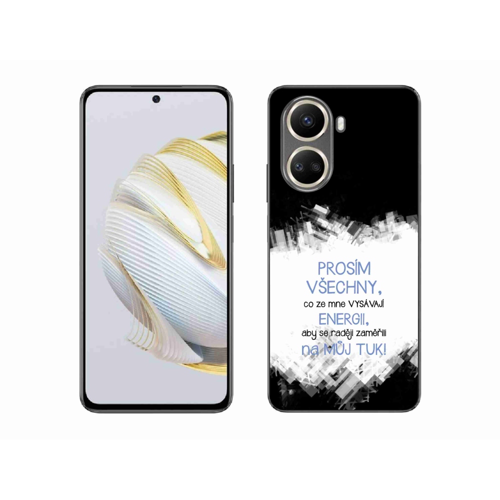 Gél borító mmCase a Huawei Nova 10 SE-hez - vicces szöveg 1 kék