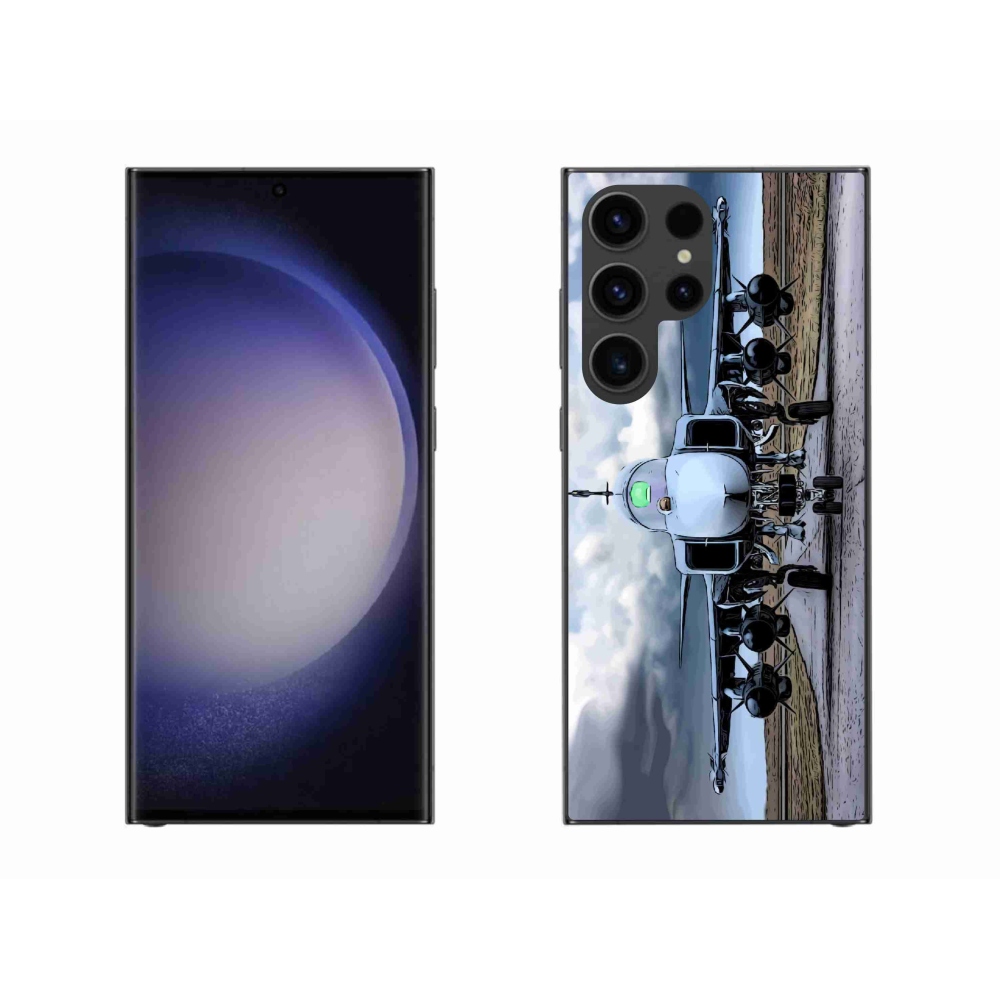 Gél borítás mmCase Samsung Galaxy S23 Ultra 5G - katonai repülőgépekhez
