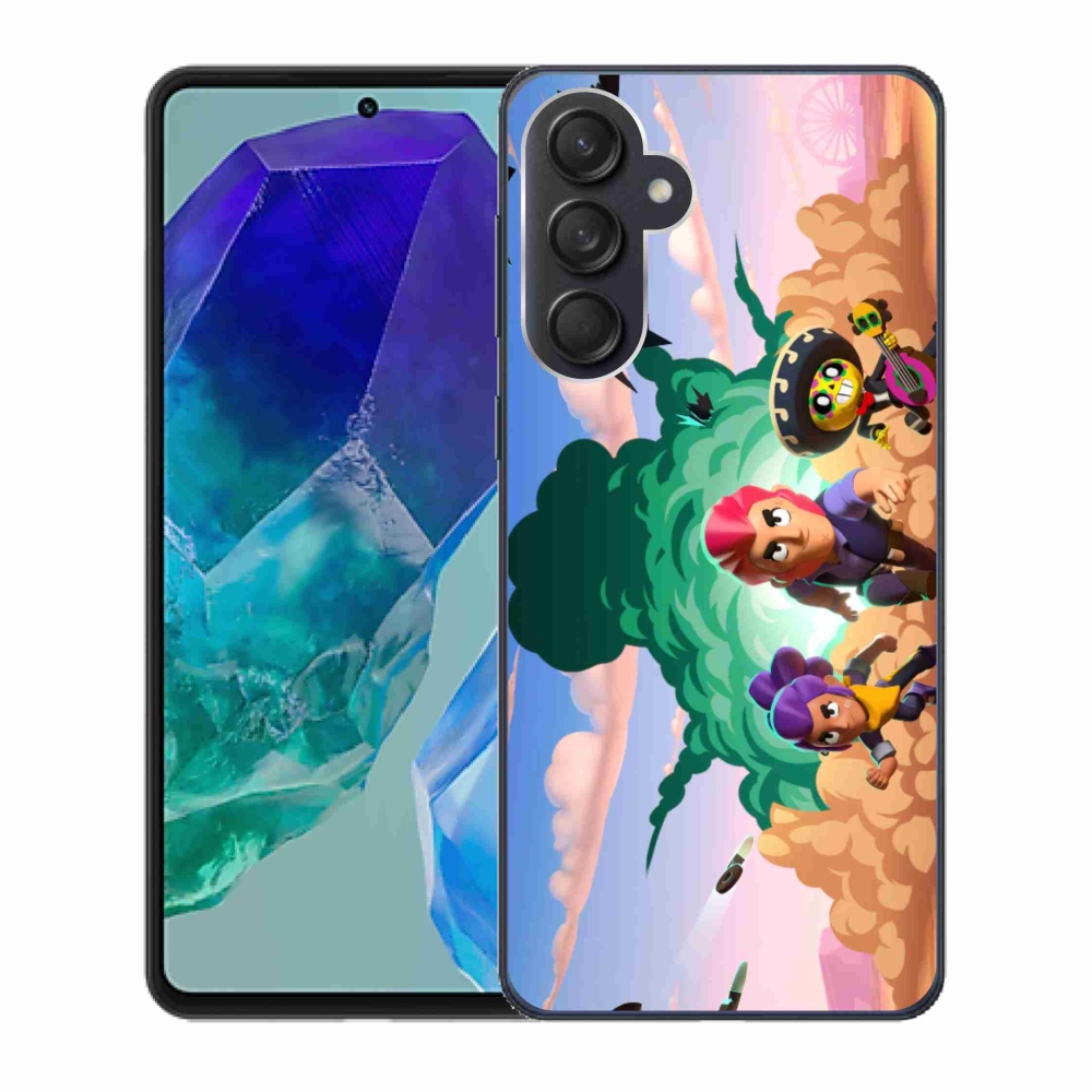 Gél borítás mmCase Samsung Galaxy M55 5G - verekedés csillagok