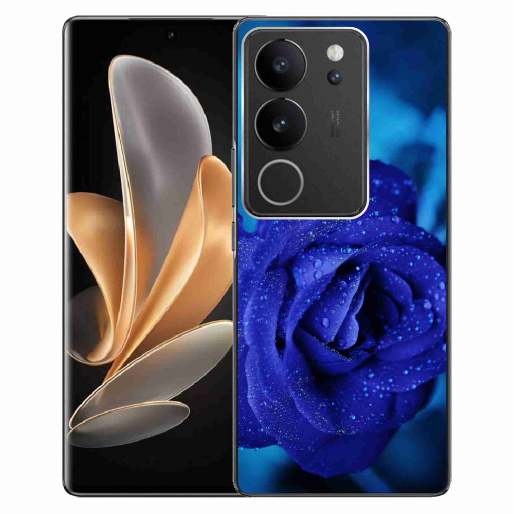 Gél tok mmCase a Vivo V29 5G-hez - kék rózsa