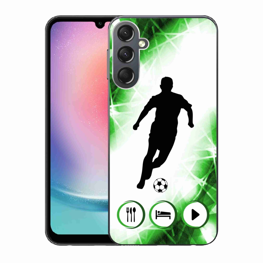 Gél borítás mmCase Samsung Galaxy A24 készülékhez - futballista